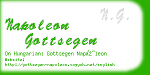 napoleon gottsegen business card